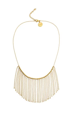 Collar Regina Acero Ba&ntilde;o Oro