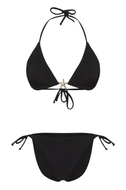 Conjunto de bikini triangular detalle estrella