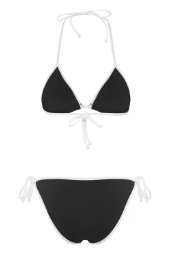 Conjunto de bikini triangular B&W