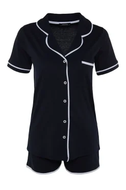 Conjunto de pijama camisero corto