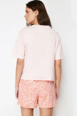 Conjunto de pijama corto animal print