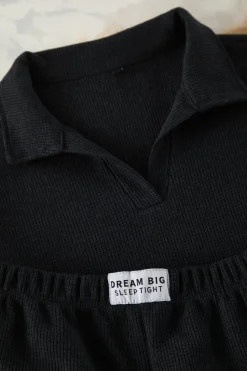 Conjunto de pijama corto polo canal&eacute;