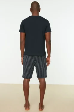 Conjunto de pijama corto rayas