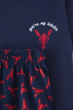 Conjunto de pijama corto langostas