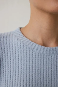 Conjunto de pijama de manga larga con cuello redondo y efecto t&eacute;rmico