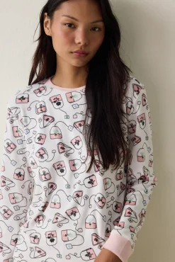 Conjunto de pijama de manga larga Tea Party