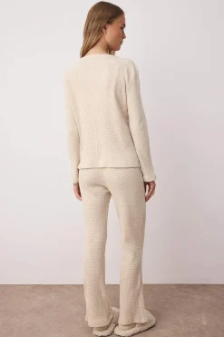 Conjunto pijama canal&eacute; c&aacute;rdigan y pantal&oacute;n