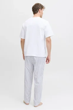 Conjunto pijama pantal&oacute;n largo rayas