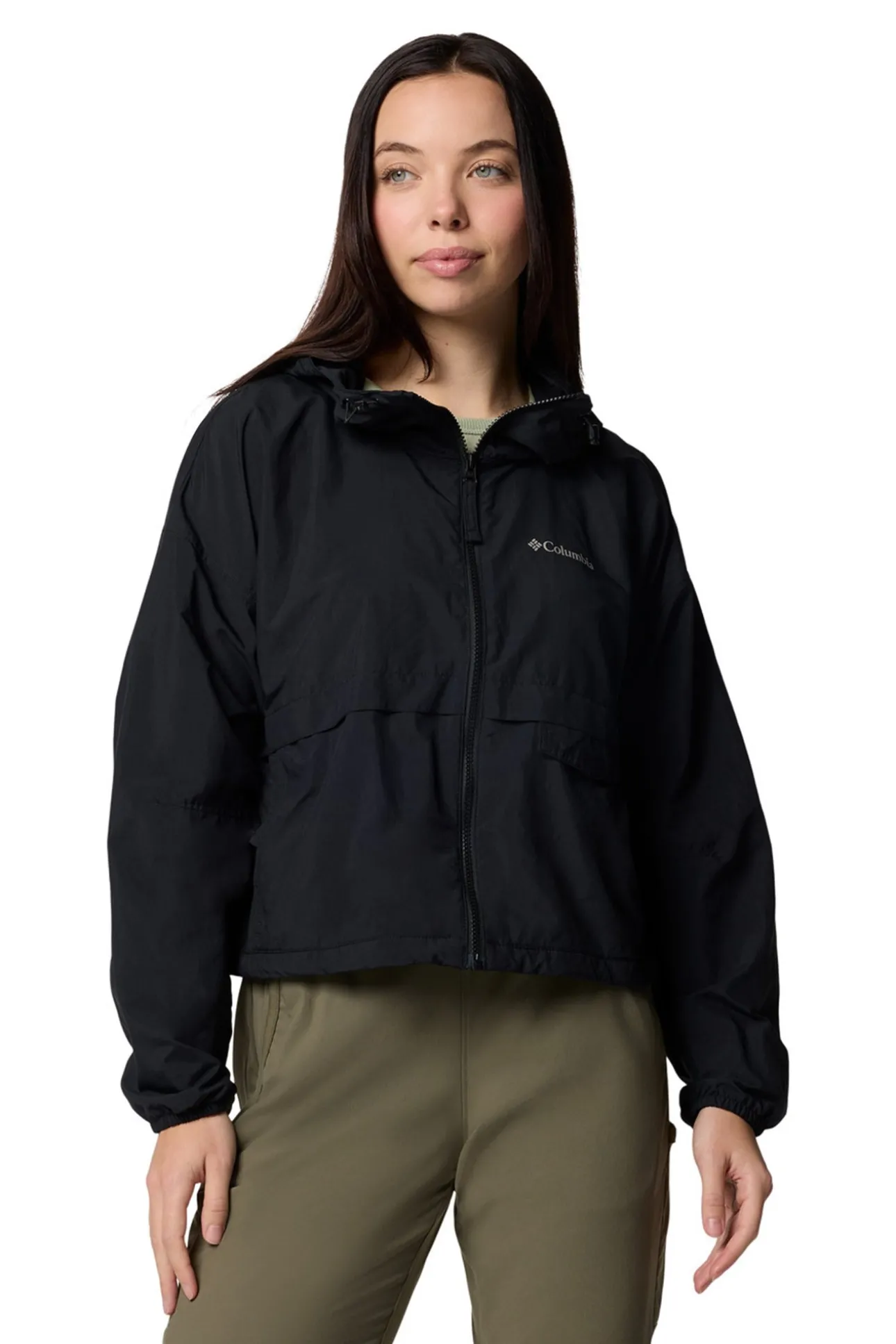 Cortavientos corto con capucha