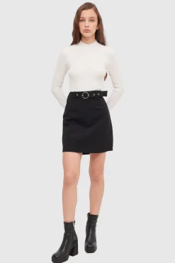 Falda Corta Cintur&oacute;n