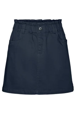 Falda corta con cintura elástica