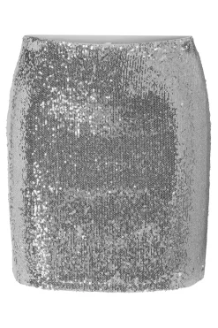 Falda corta de lentejuelas