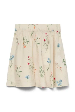 Falda corta flores