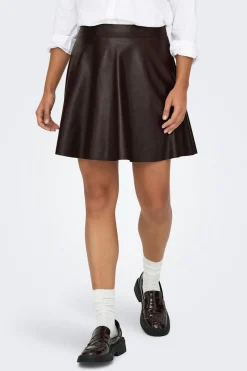 Falda corta piel vegana