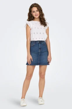 Falda corta vaquera