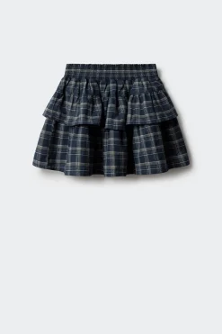 Falda de cuadros con volantes ni&ntilde;a