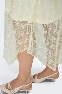 Falda de encaje talla grande