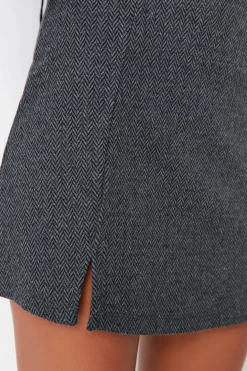 Falda de punto mini