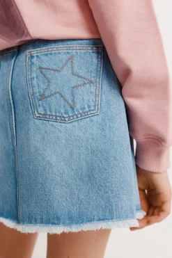 Falda denim b&aacute;sica ni&ntilde;a