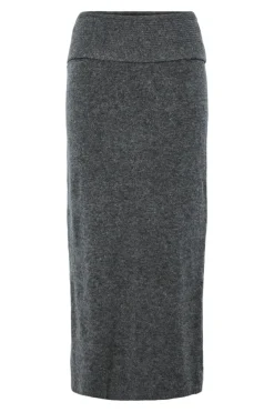 Falda larga con dobladillo