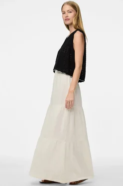 Falda larga de algod&oacute;n