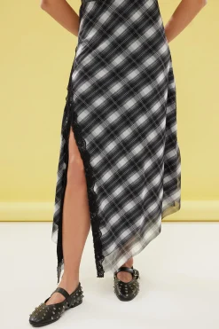 Falda larga detalle encaje