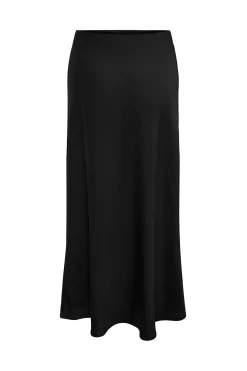 Falda larga sat&eacute;n