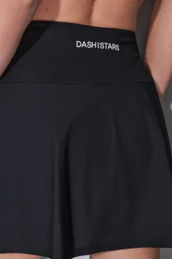 Falda microfibra negra malla interior