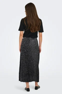 Falda midi con botones