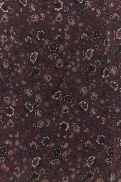 Falda midi estampado floral peque&ntilde;o