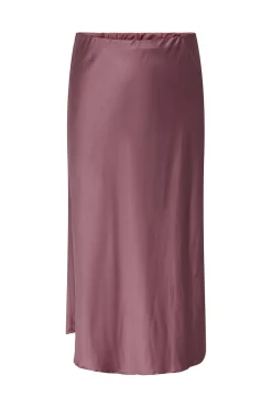 Falda midi satinada talla grande