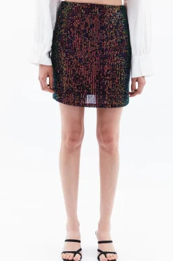 Falda mini de lentejuelas