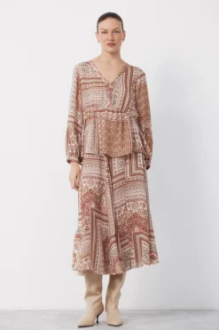 Falda quillas estampada