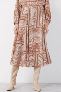 Falda quillas estampada