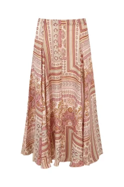 Falda quillas estampada