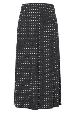 Falda tobillera lunares sat&eacute;n