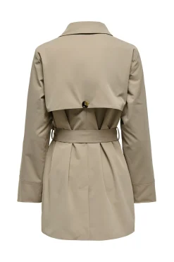 Gabardina botones cintur&oacute;n