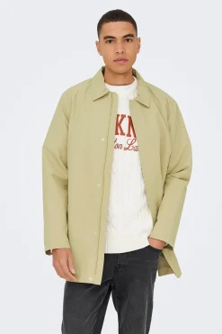 Gabardina cierre de cremallera