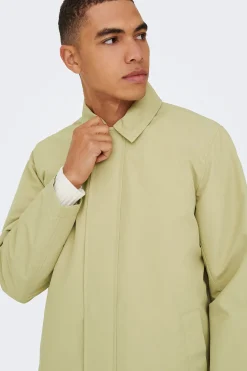 Gabardina cierre de cremallera