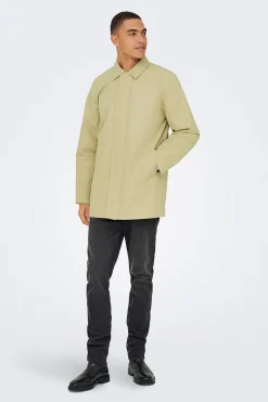 Gabardina cierre de cremallera