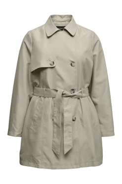 Gabardina corta talla grande