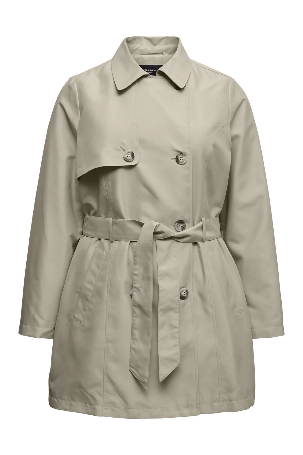 Gabardina corta talla grande