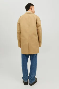 Gabardina cuello italiano