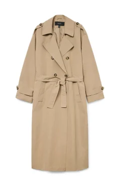 Gabardina larga b&aacute;sica