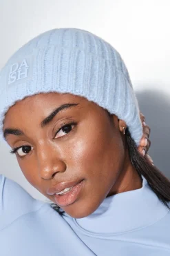 Gorro punto azul beb&eacute;