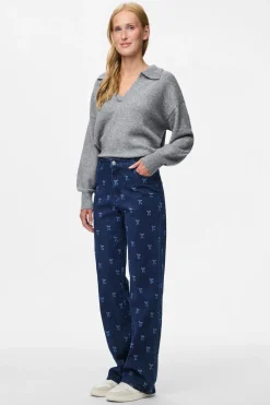 Jean relax estampado lazo