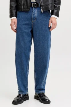 Jeans baggy tiro alto algod&oacute;n