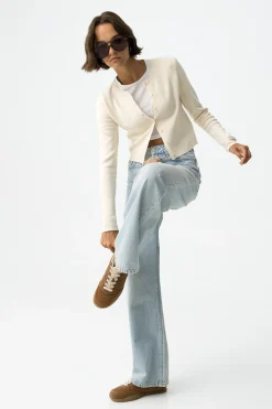 Jeans Bonnye Wide Leg de Tiro Alto