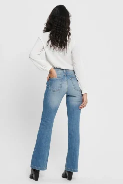 Jeans Flare Tiro Alto
