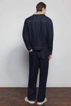 Jeans lavado desencolado wide leg